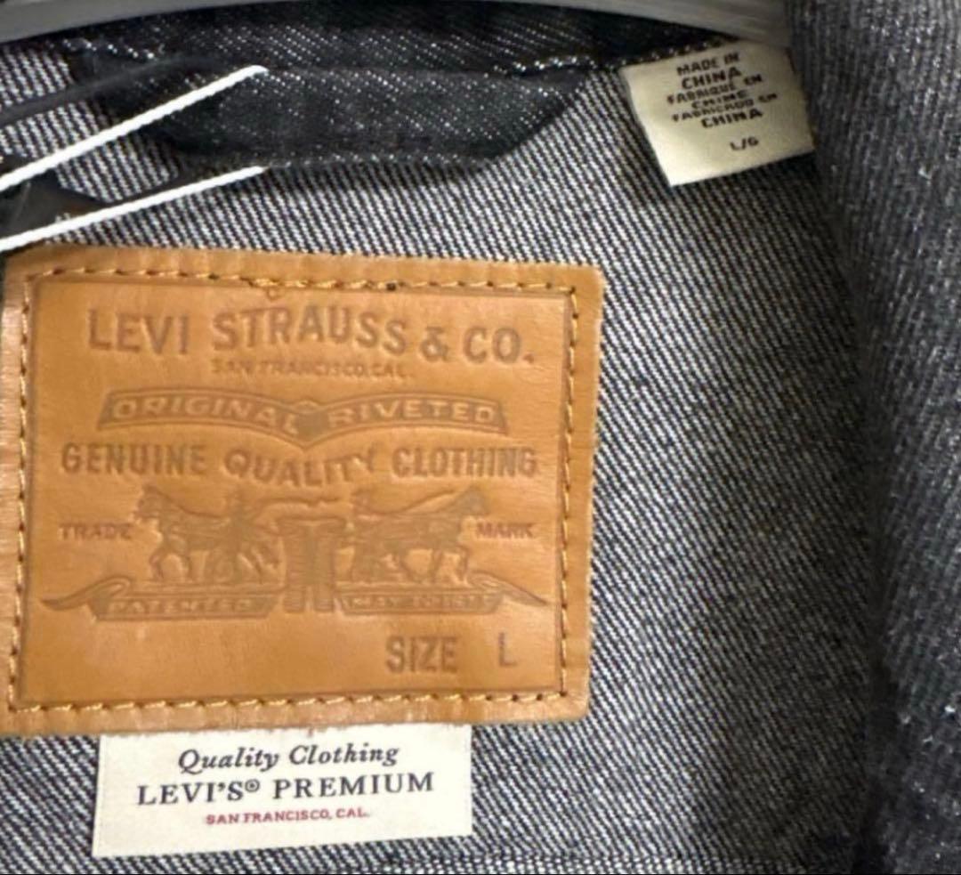 BIOTOP別注　リーバイス　Levi's ブラックデニムジャケット　トラッカー