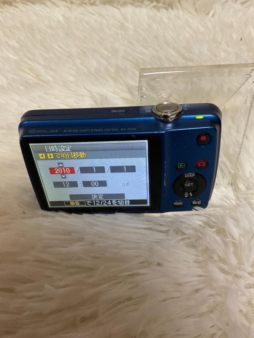 【簡易動作確認済】CASIO EXILIM EX-Z550 デジタルカメラブルー