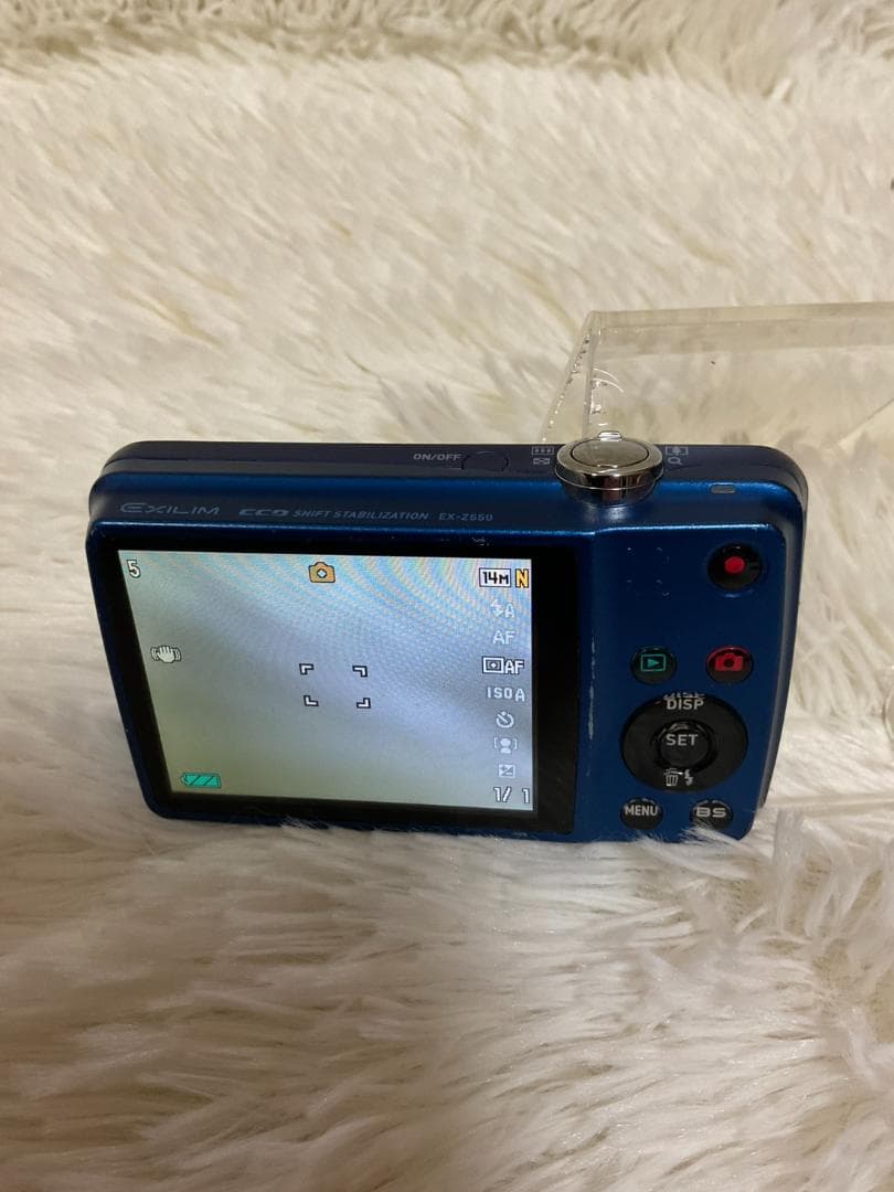 【簡易動作確認済】CASIO EXILIM EX-Z550 デジタルカメラブルー