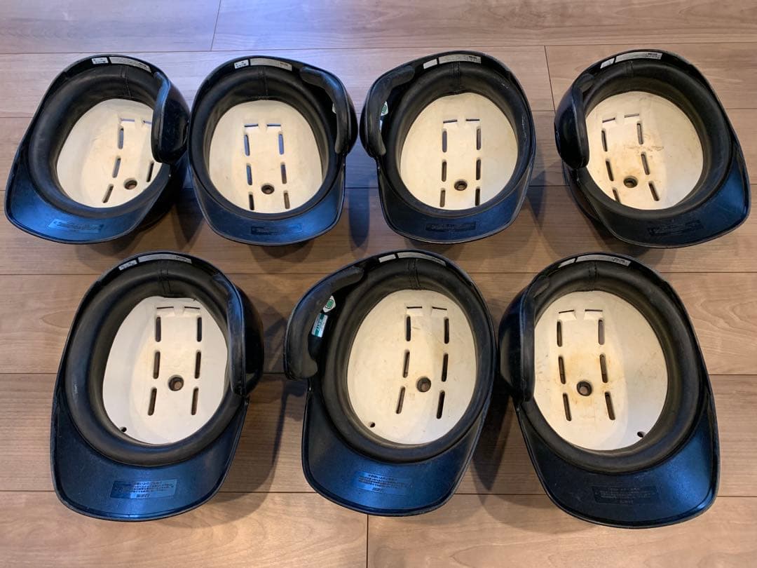 ZETT 軟式ヘルメット 7個セット 黒