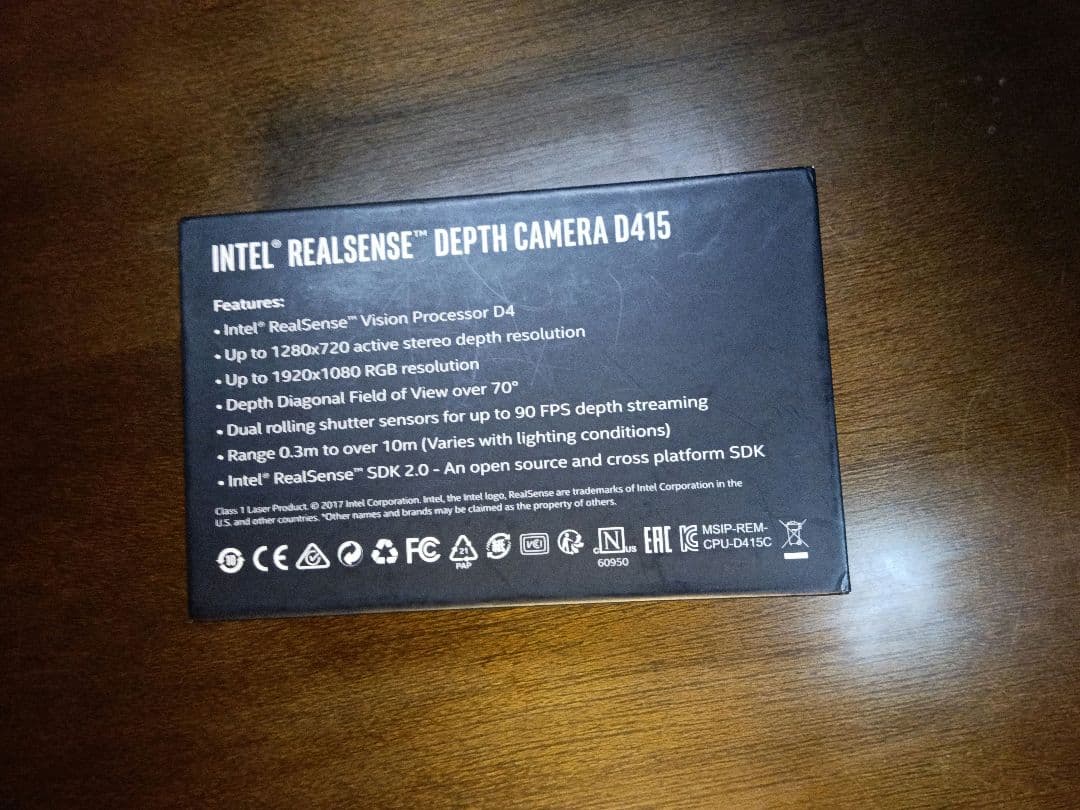 新品 未使用品 Intel RealSense D415 デプスカメラ