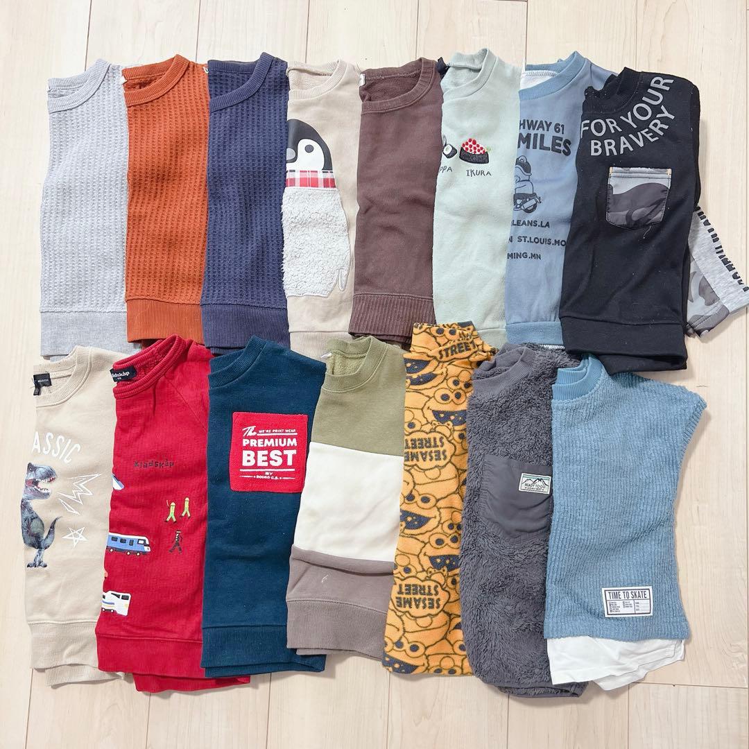 子供服　秋冬　110　男の子　48点　保育園着　まとめ売り