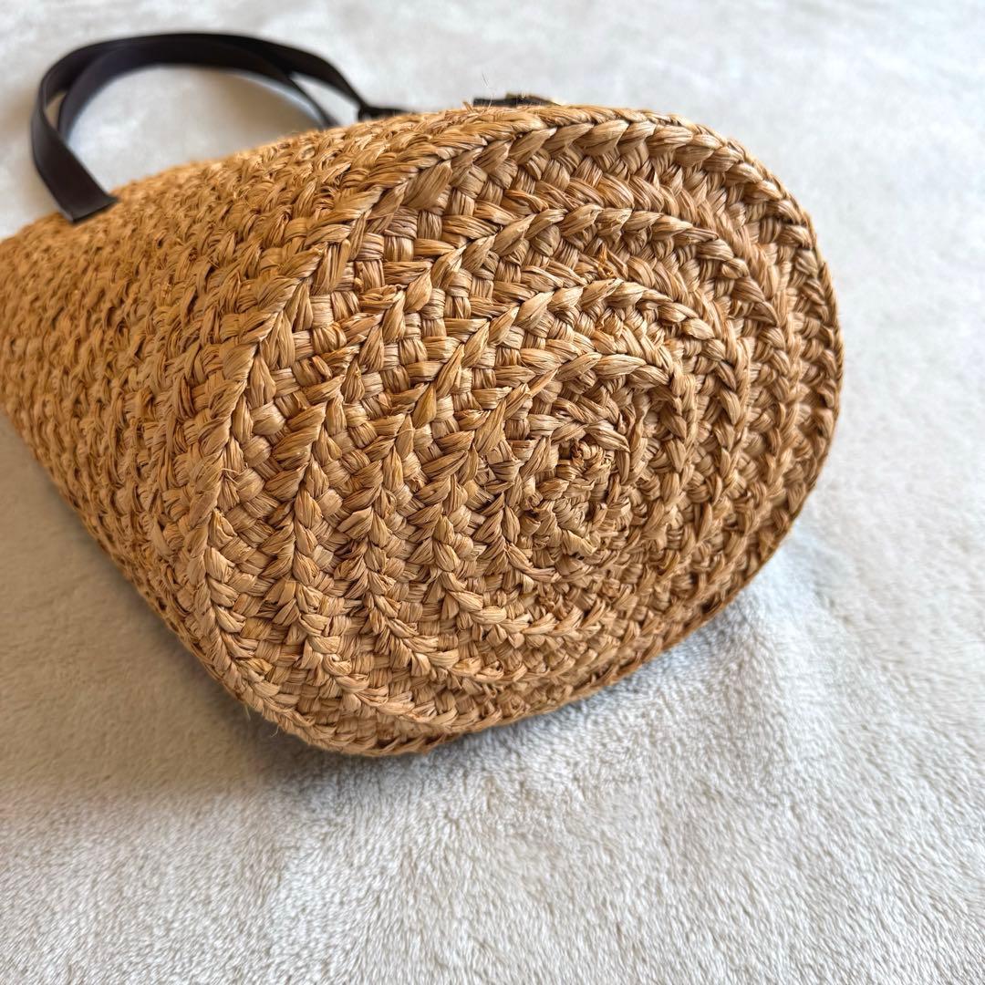 Saint Laurent サンローラン パニエ ラフィア かごバッグ トート