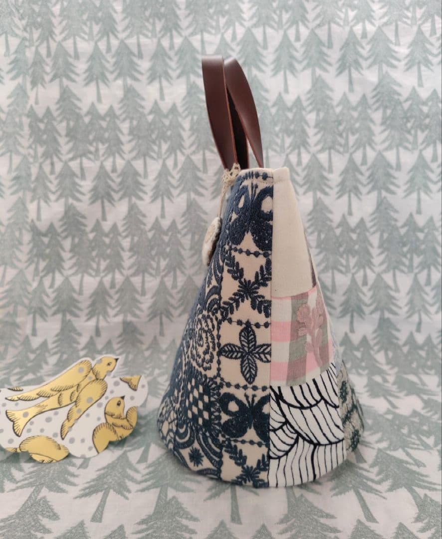 クリスマス出品☆ミナペルホネンforest tile　バケツバック