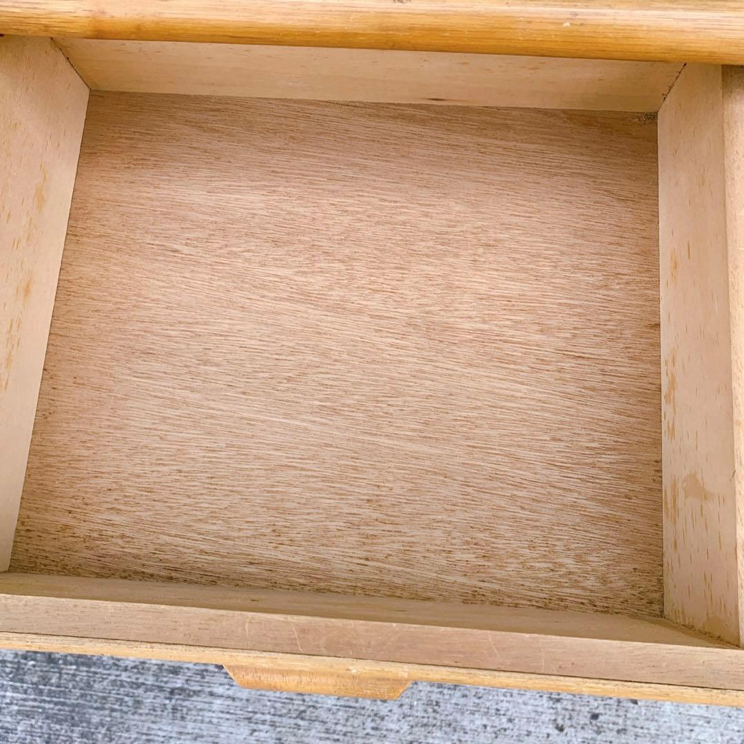 【送料込】ビンテージ バンブーラタンチェスト 籐家具 5段 引出し6杯 収納家具