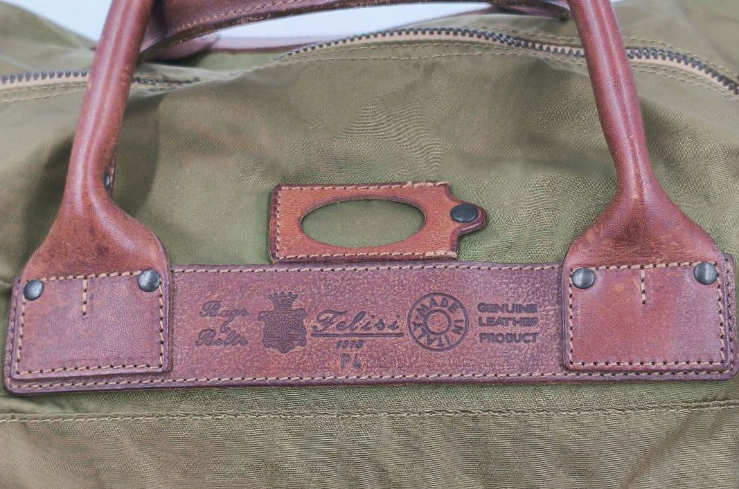 【希少 高級◎】フェリージ ボストンバッグ 2way 肩掛け A4 大容量