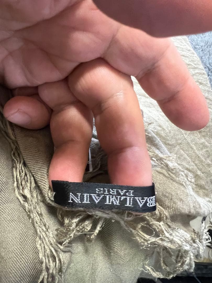 BALMAIN 狼デザイン ストール　ウルフ　マフラー