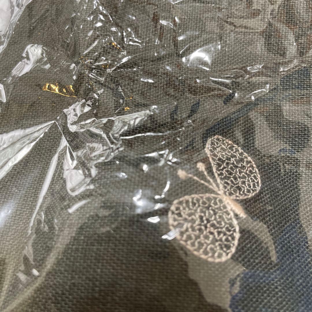 ミナペルホネンminaperhonen エプロン choucho ダークグリーン