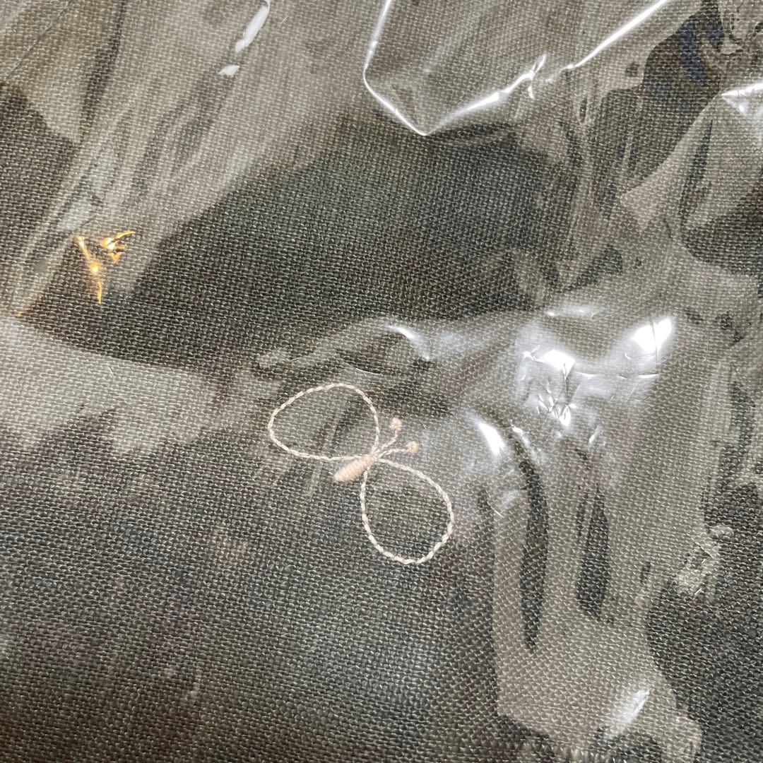 ミナペルホネンminaperhonen エプロン choucho ダークグリーン