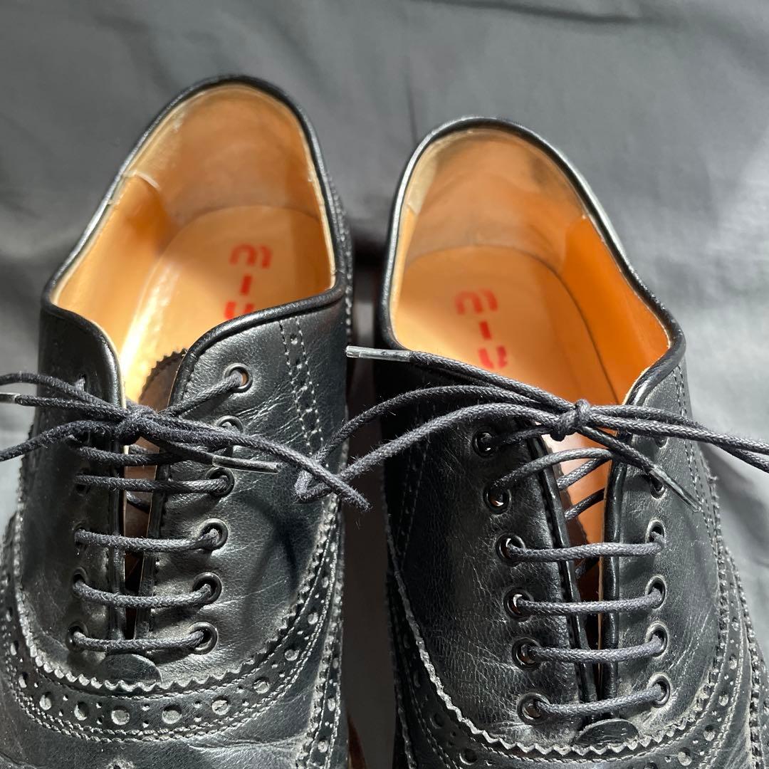 靴 00's miumiu wing tip shoes 7 1/2