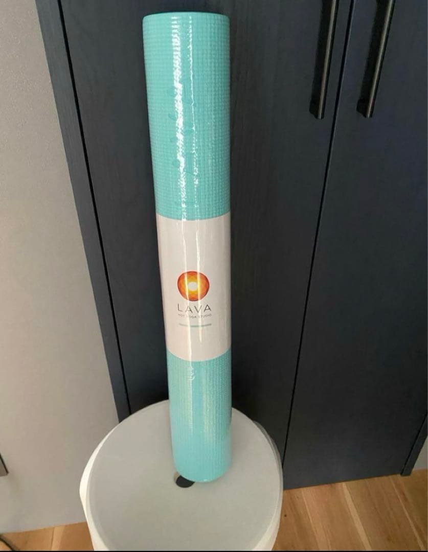 新品LAVA ヨガマット ミント　マットケース付き　ホットヨガ　ラバ