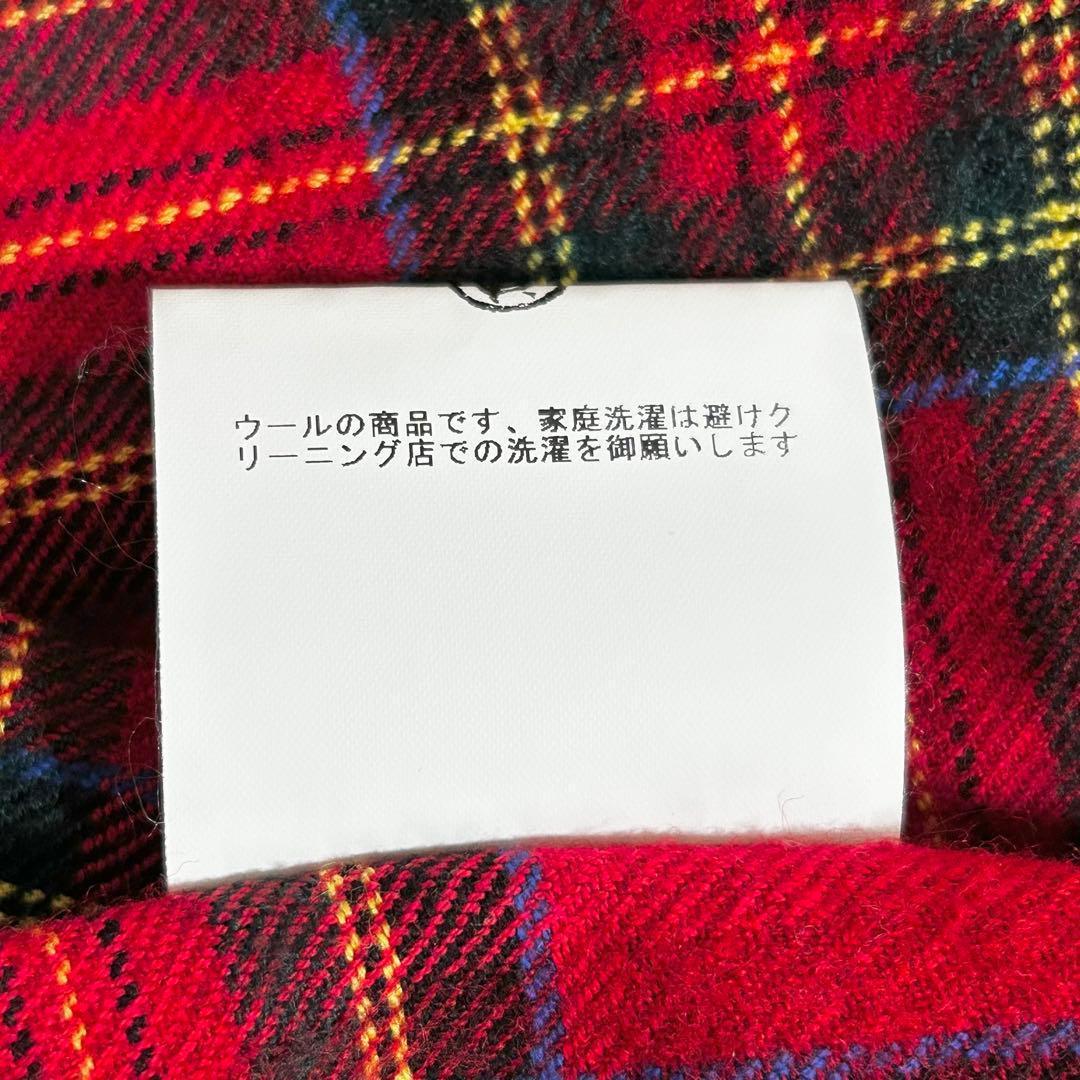 快晴堂　カイセイドウ　タータンチェック切替ワンピース　日本製