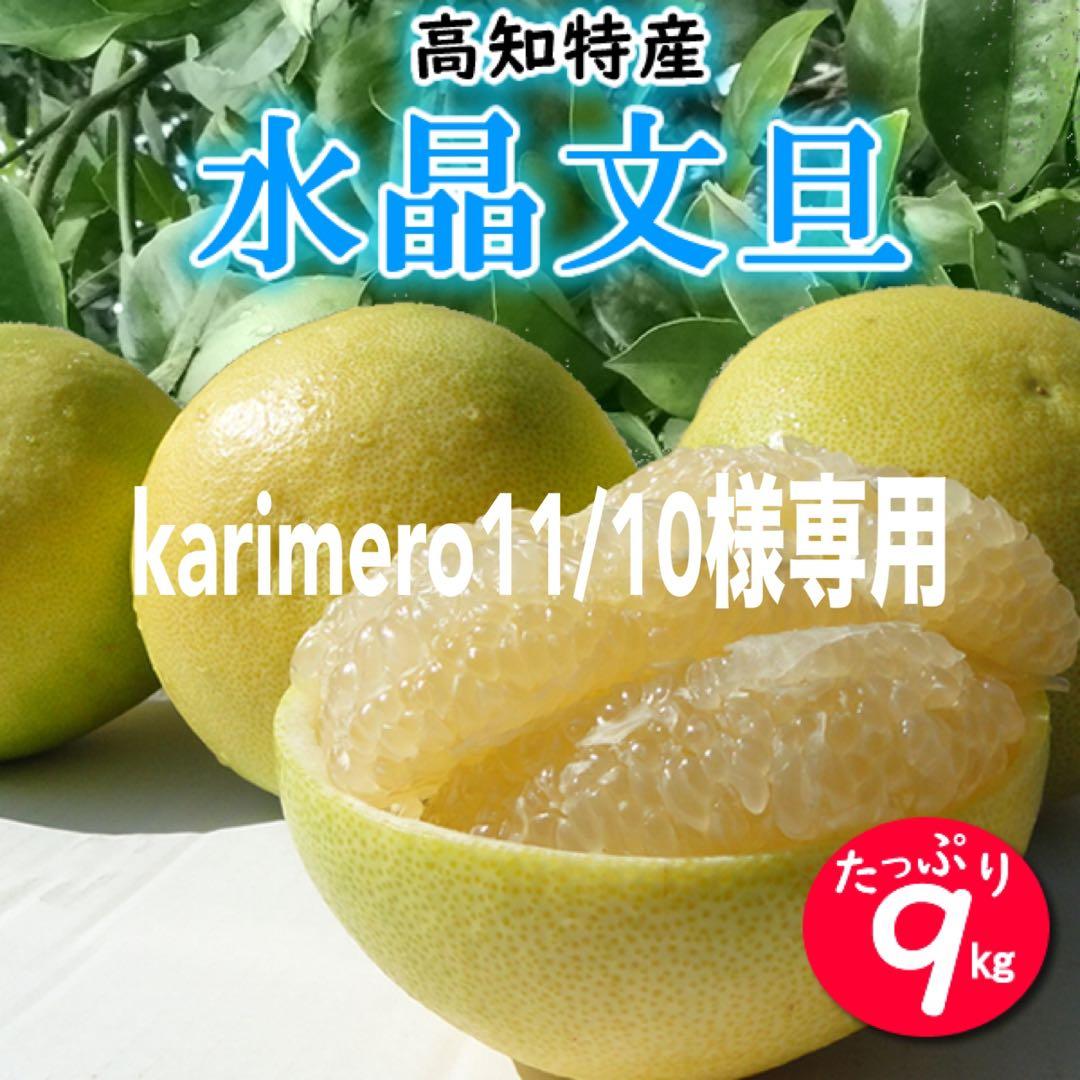 karimero11/10　高知特産　水晶文旦　サイズおまかせ　約9㎏