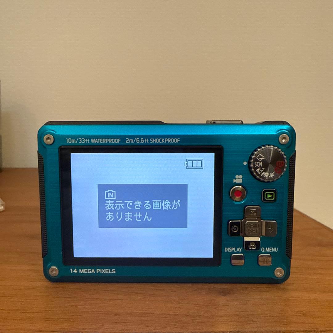 【美品】Panasonic DMC-FT2 ブルー　防水防塵カメラ