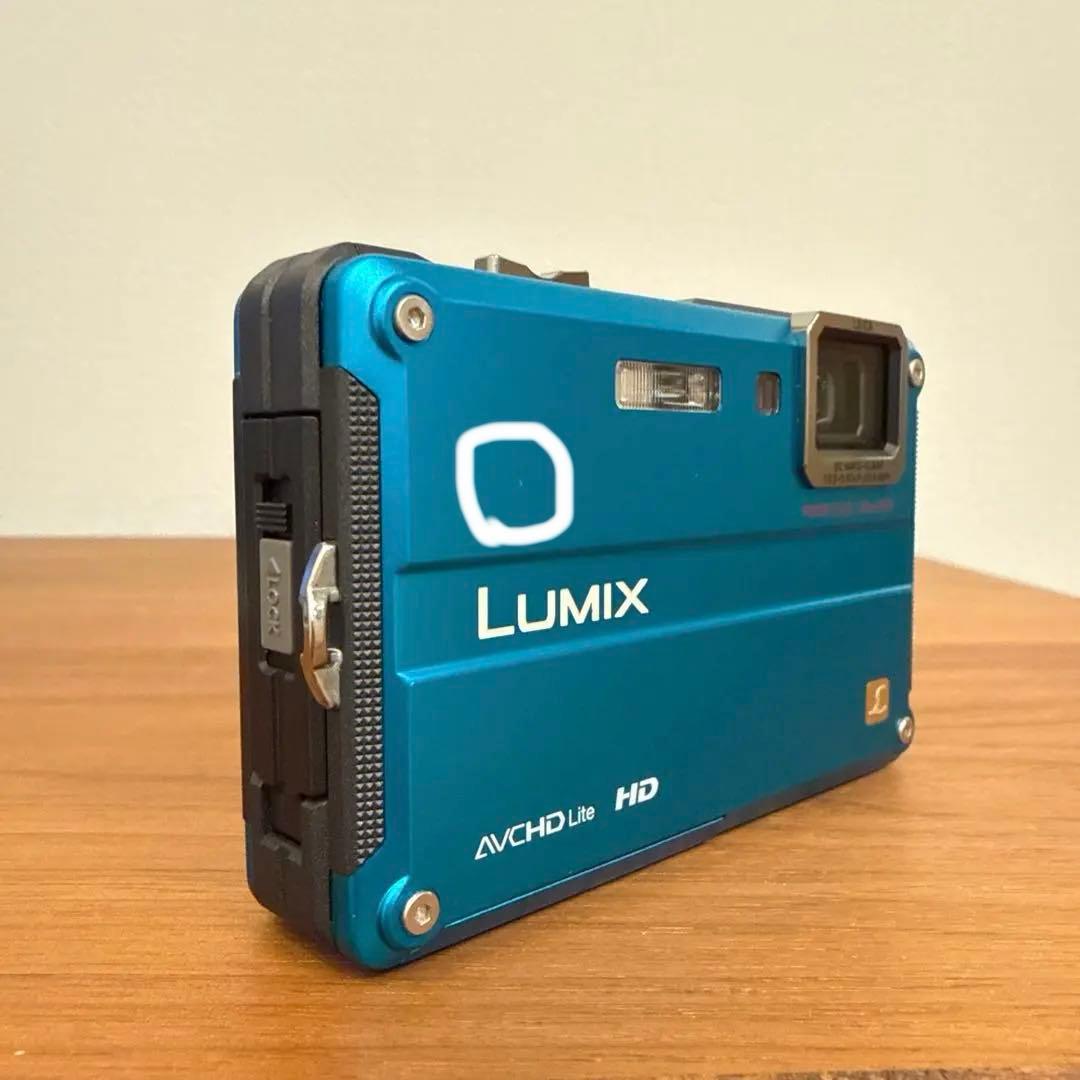 【美品】Panasonic DMC-FT2 ブルー　防水防塵カメラ