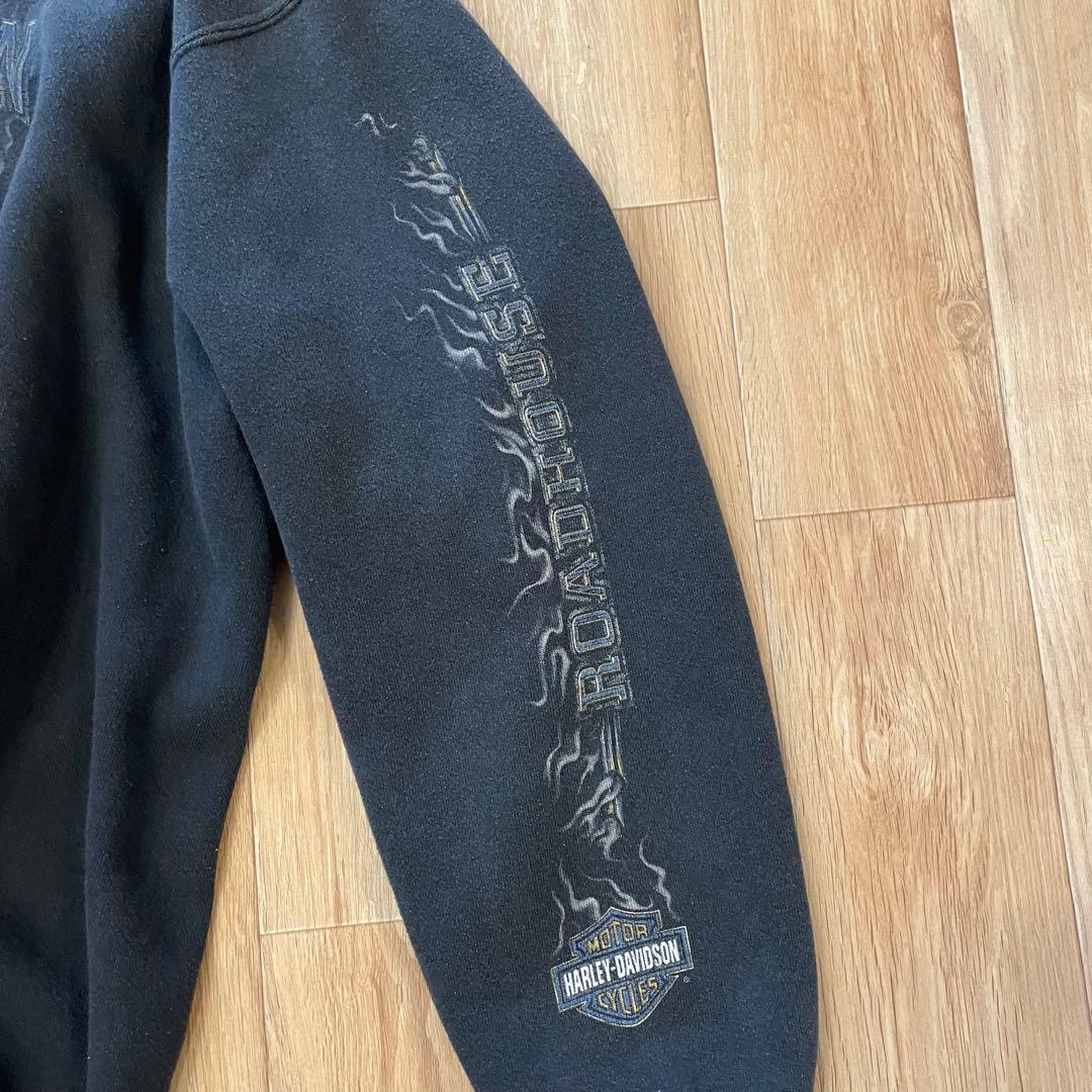 00's USA製 ハーレーダビッドソン スウェット 黒 XL