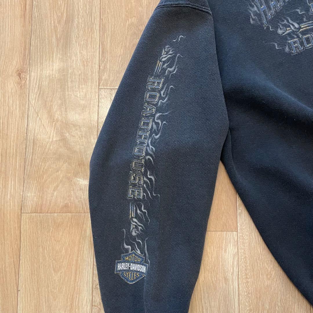 00's USA製 ハーレーダビッドソン スウェット 黒 XL