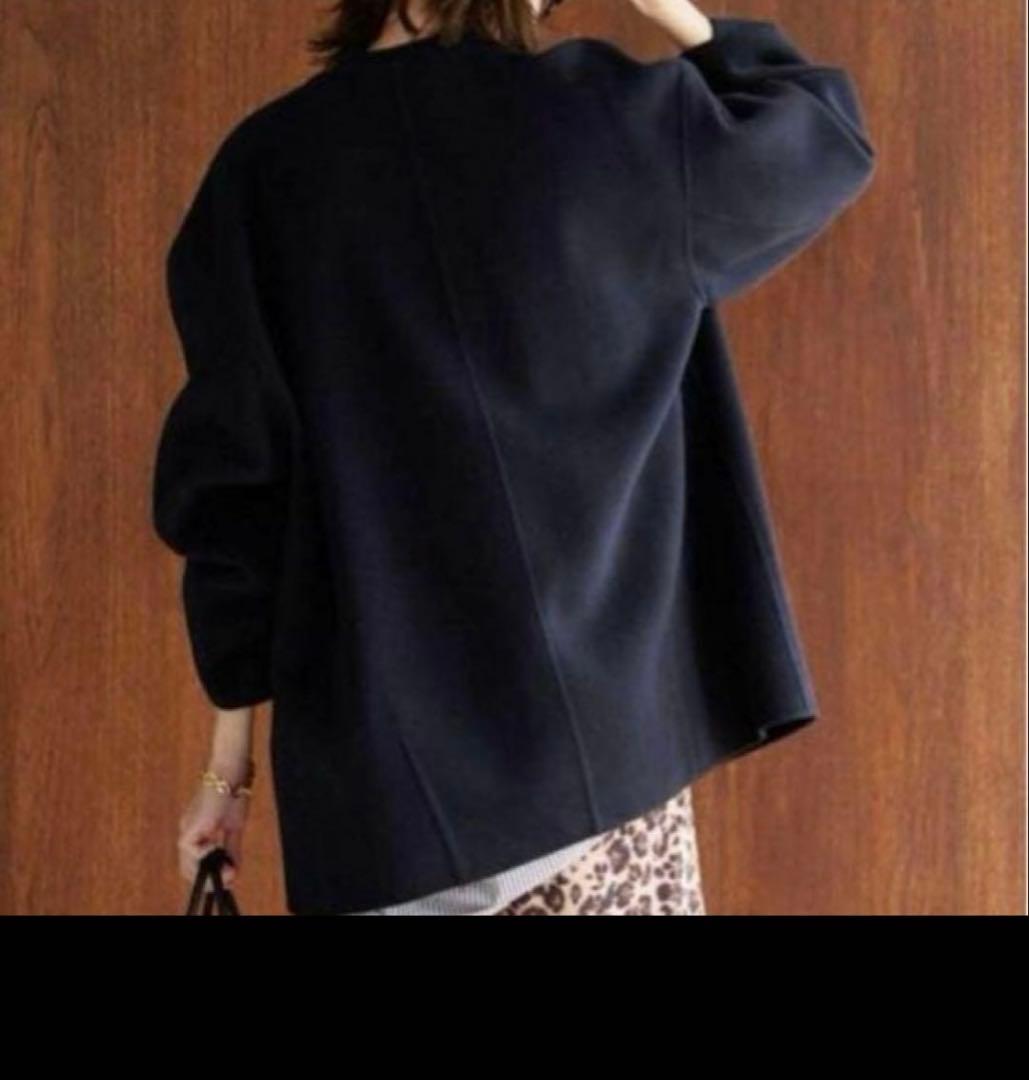 イエナSLOBE IENA ハミルトンショートコート ノーカラーコート