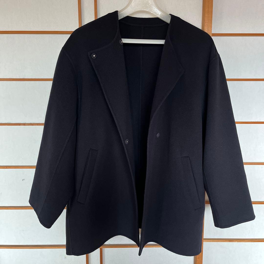 イエナSLOBE IENA ハミルトンショートコート ノーカラーコート