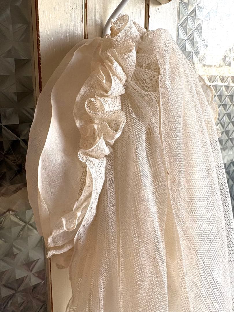 フランスアンティーク　セカンドコミュニオン　ヴェール　ボネ　初聖体拝領　ロザリオ