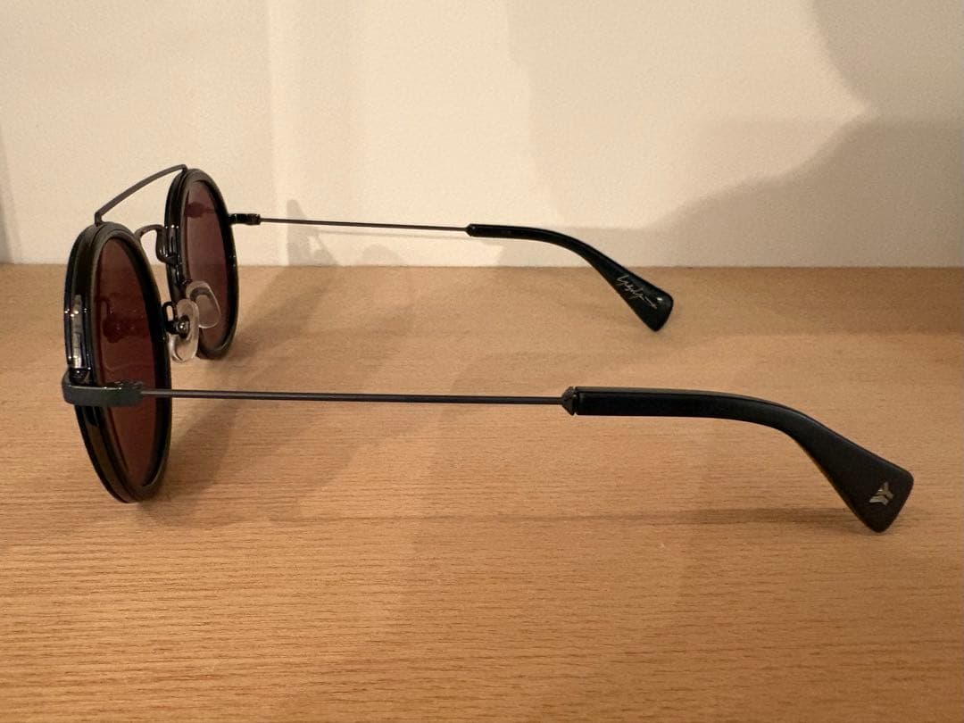Yohji Yamamoto YY5010 ラウンドダブルブリッジサングラス