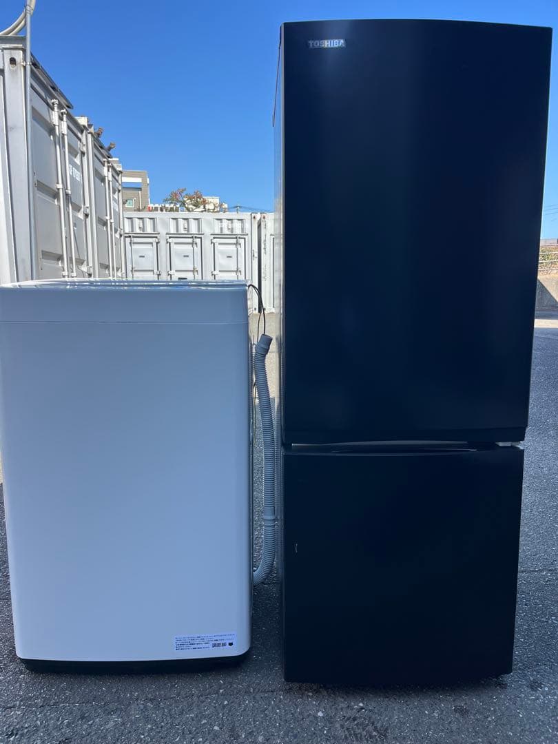 福岡市配送設置無料　大きめ153L 冷蔵庫、洗濯機セット
