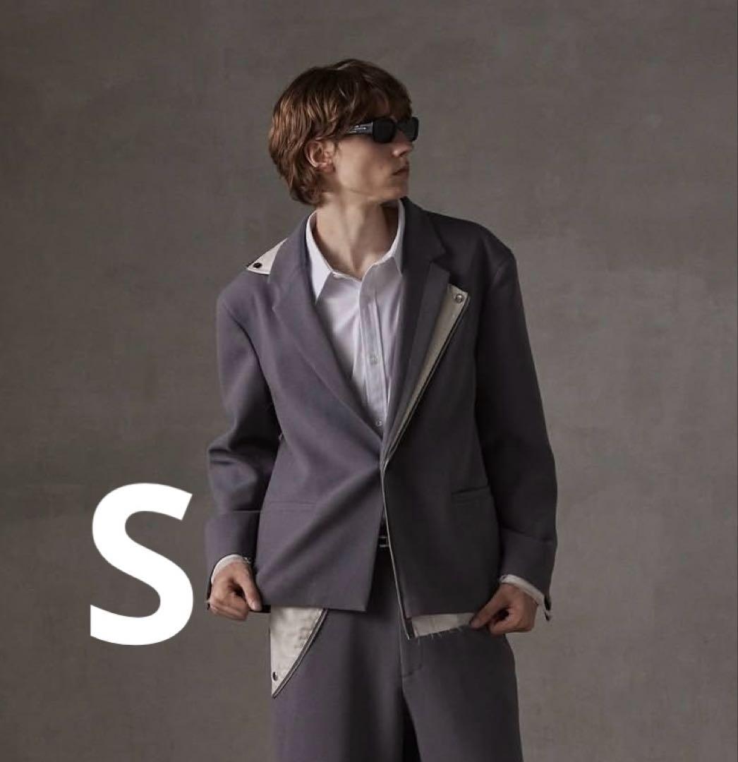 GRANCY リバース レイヤードデザイン テーラードジャケット