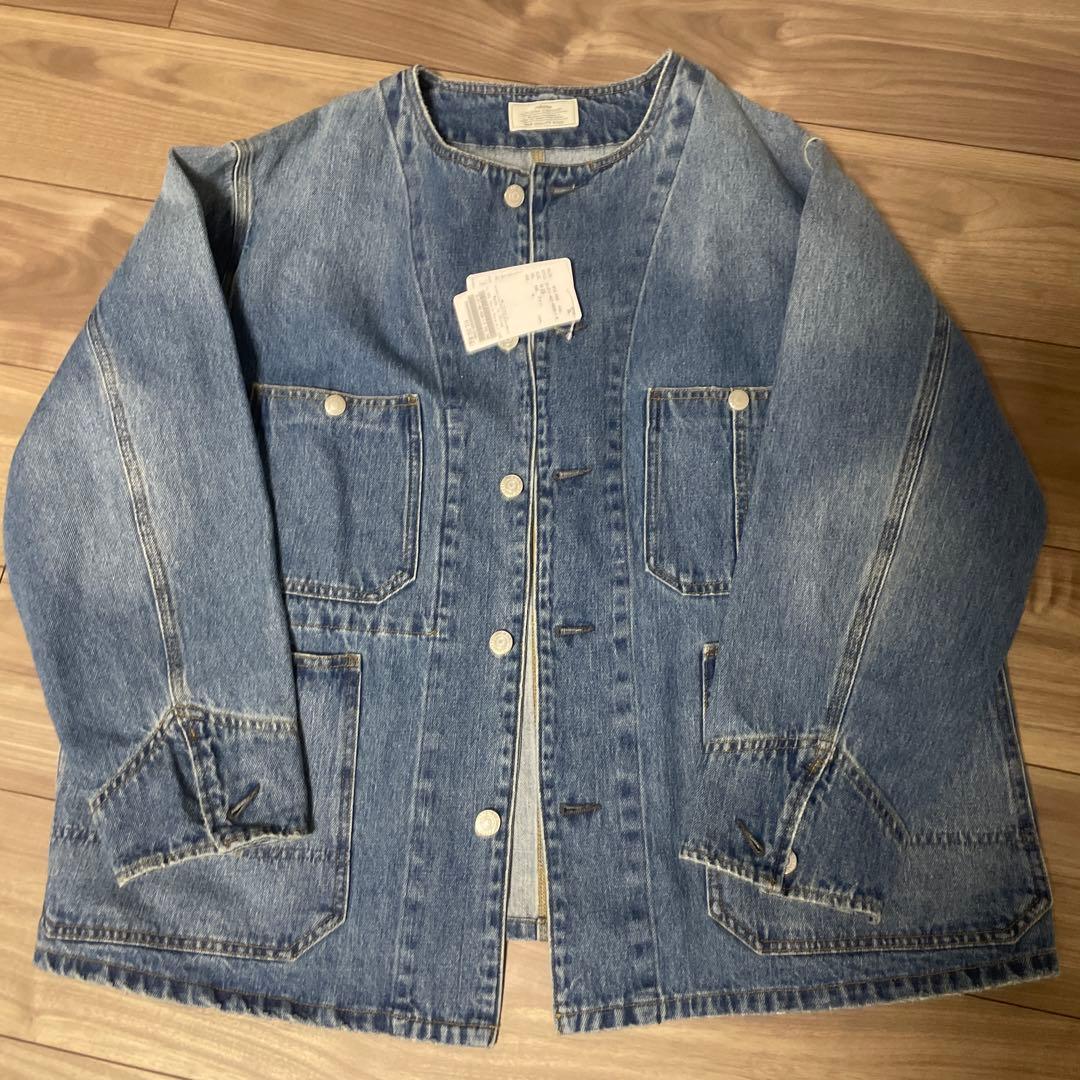 4／12まで掲示【新品】デニムカバーオールジャケット