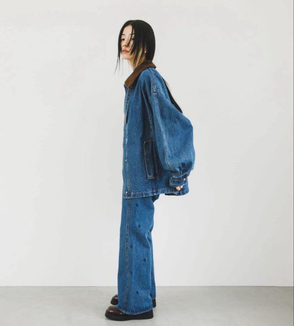 デニムジャケット ブルゾン 2WAYカラー