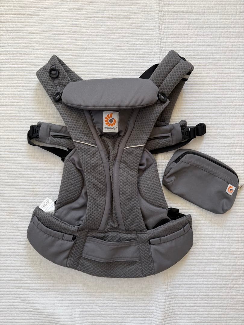 まつ　エルゴ 抱っこ紐 オムニ ブリーズ グラファイトグレー