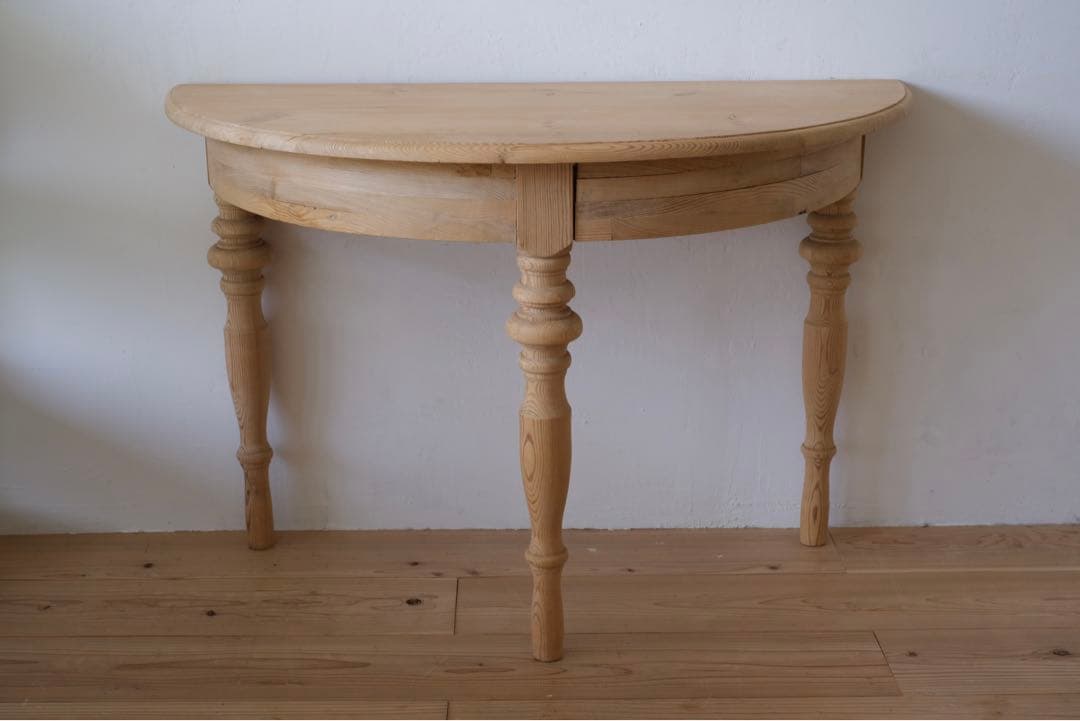 M’s　ヴィンテージ ハーフラウンド テーブル 剥離