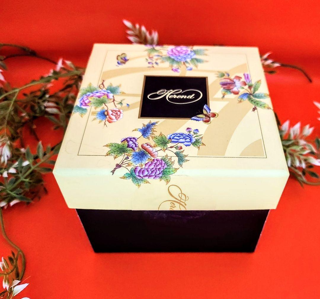 berusaヘレンド【美品・箱入り】フィッシュネットブルー〘2羽のアヒル〙