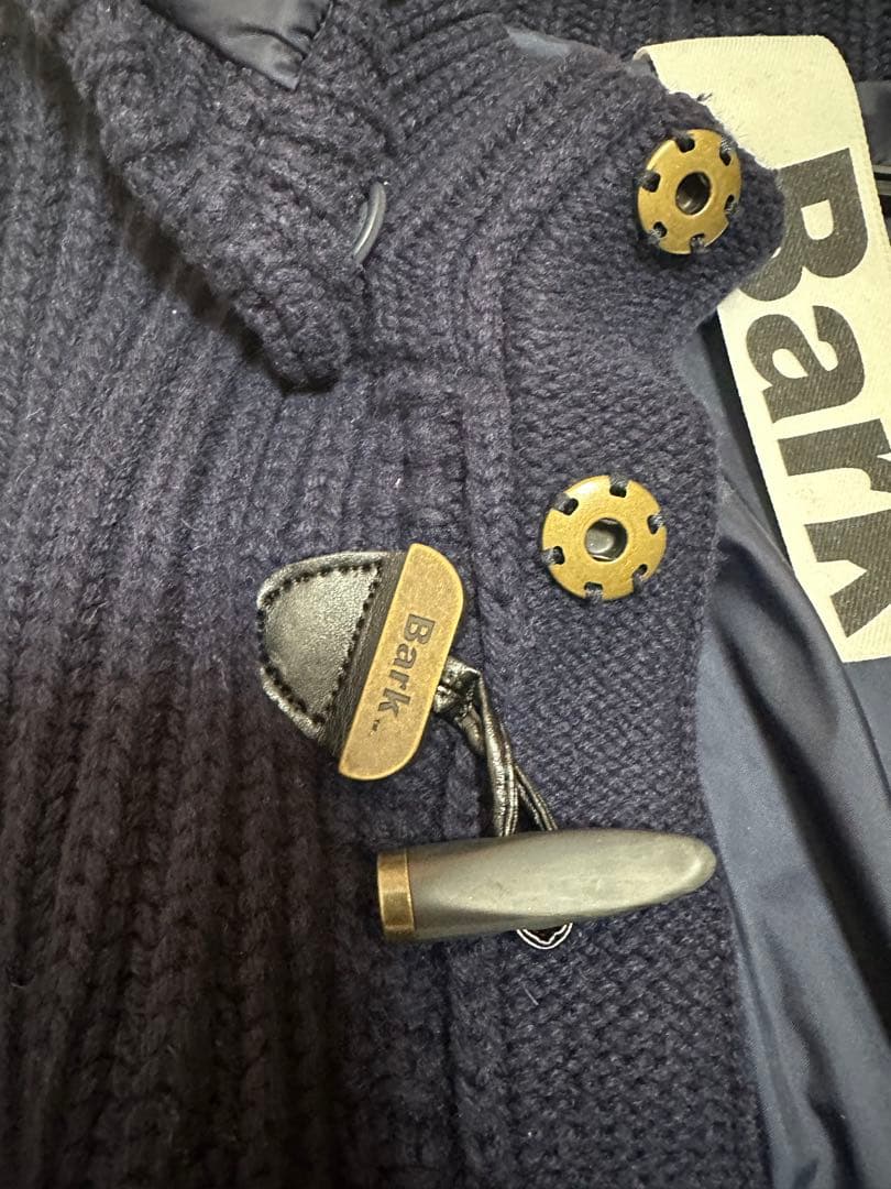 Bark ネイビー ダッフルコート