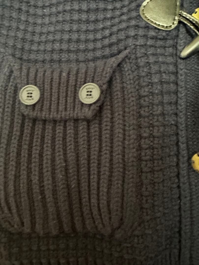 Bark ネイビー ダッフルコート