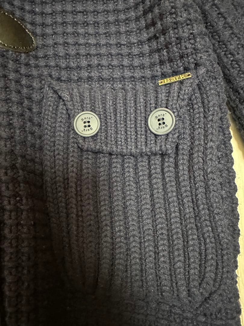 Bark ネイビー ダッフルコート