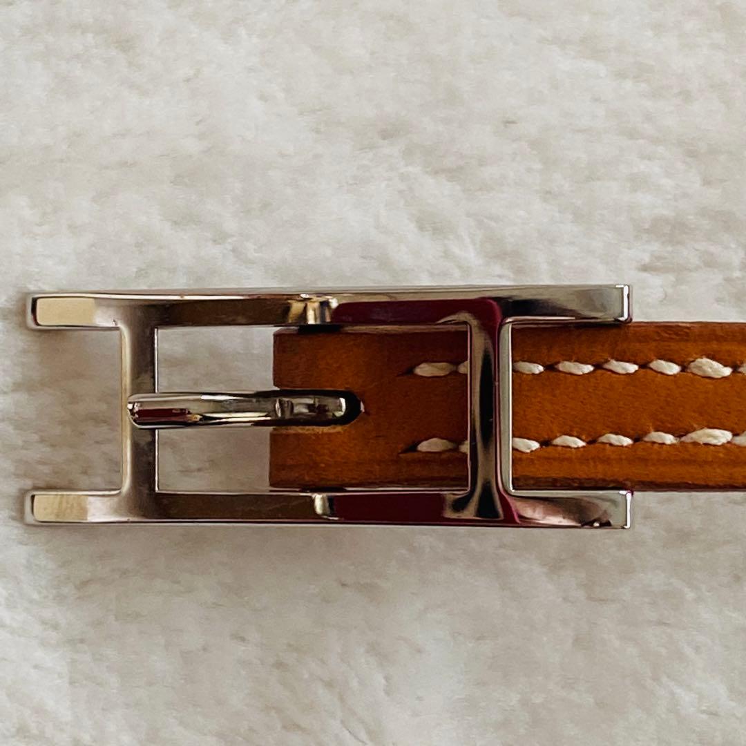 エルメス HERMES レザーブレスレット Hモチーフ アピ 美品 箱付