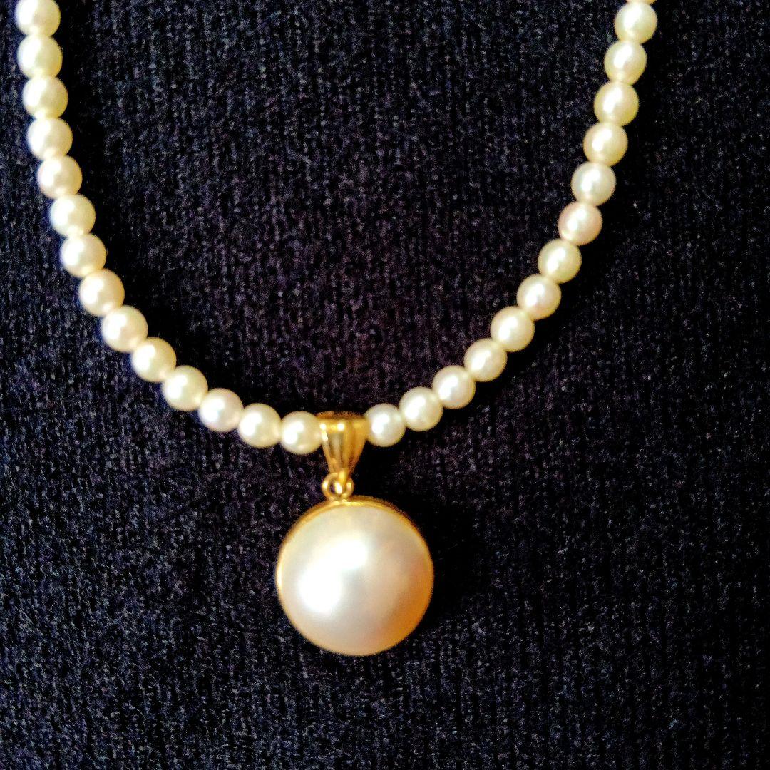 K18★18金マベパールネックレス★ペンダント★トップ★ヘッド★チャーム