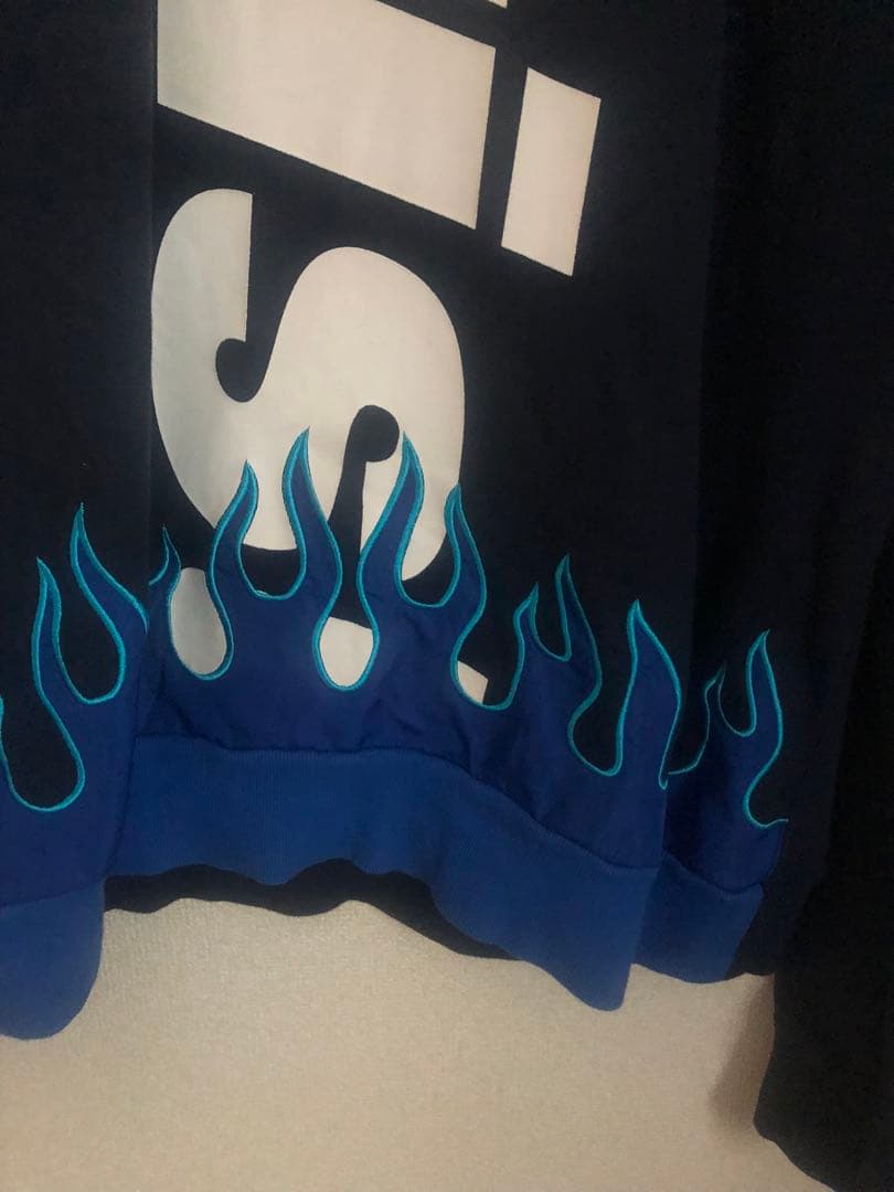 シーズン品　希少XLブリストル　FCRB FIRE FLAME BIG LOGO