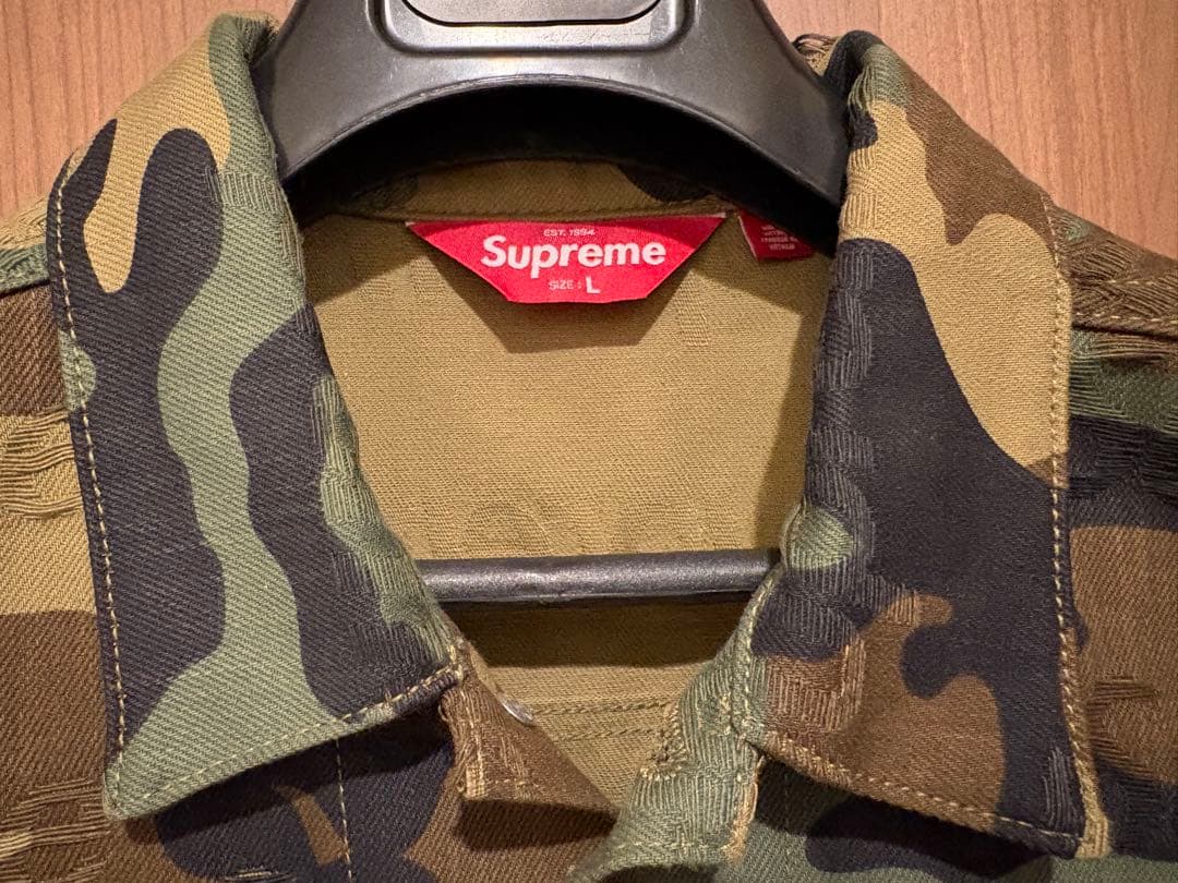 ジャケット・アウター Supreme Jacquard Denim Trucker Jacket