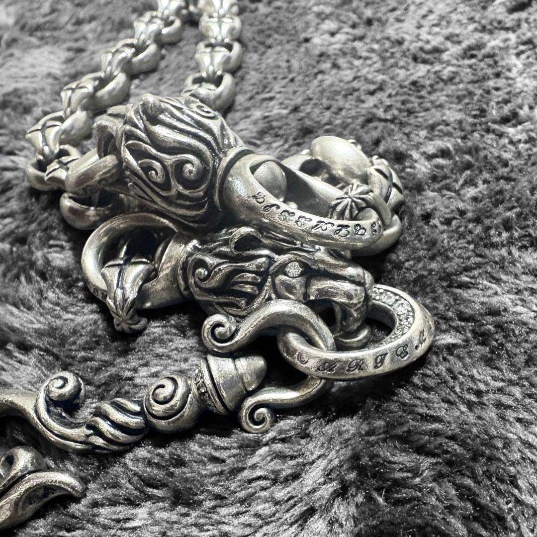 小物 artemis classic lion head wallet chain