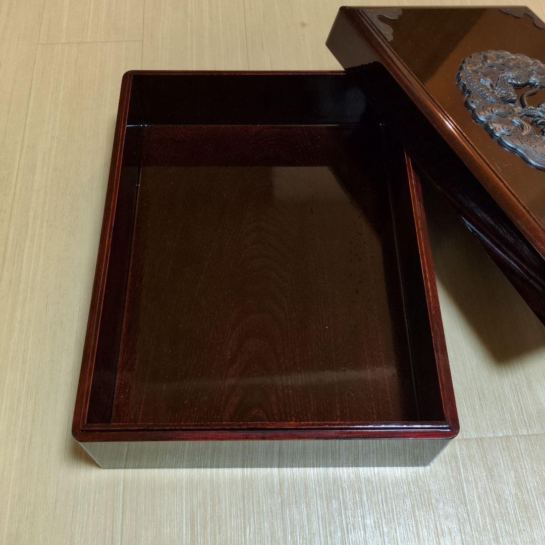 【美品】昭和レトロ 仙台箪笥 文箱 漆塗 書類収納 伝統工芸 国産 A4サイズ