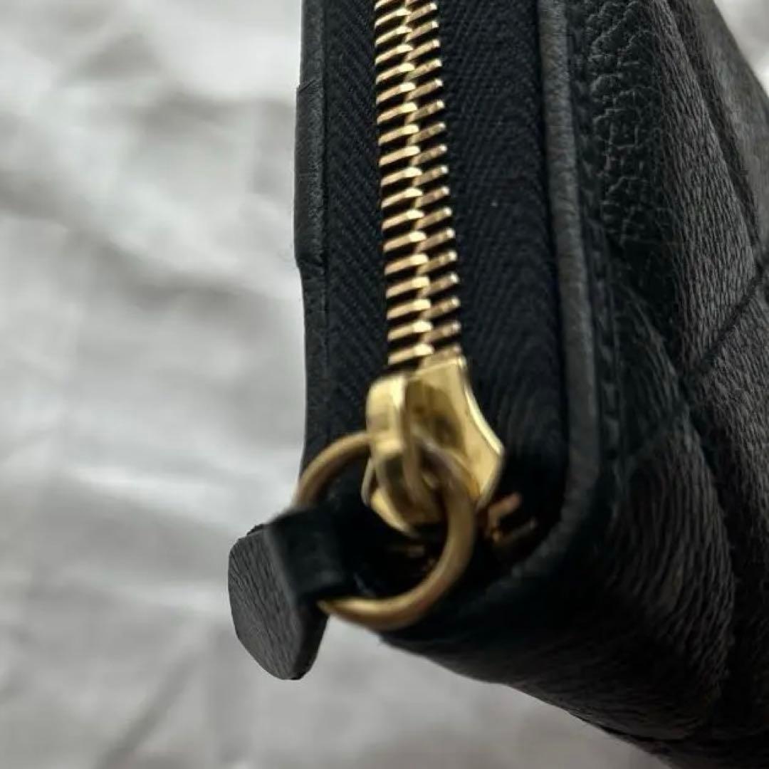 イルビゾンテ　レザー　長財布　キルティング　ブラック