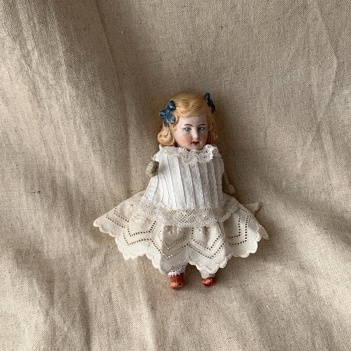 ミニョネット ビスクドール ドイツ 刻印　アンティーク オールビスク Doll