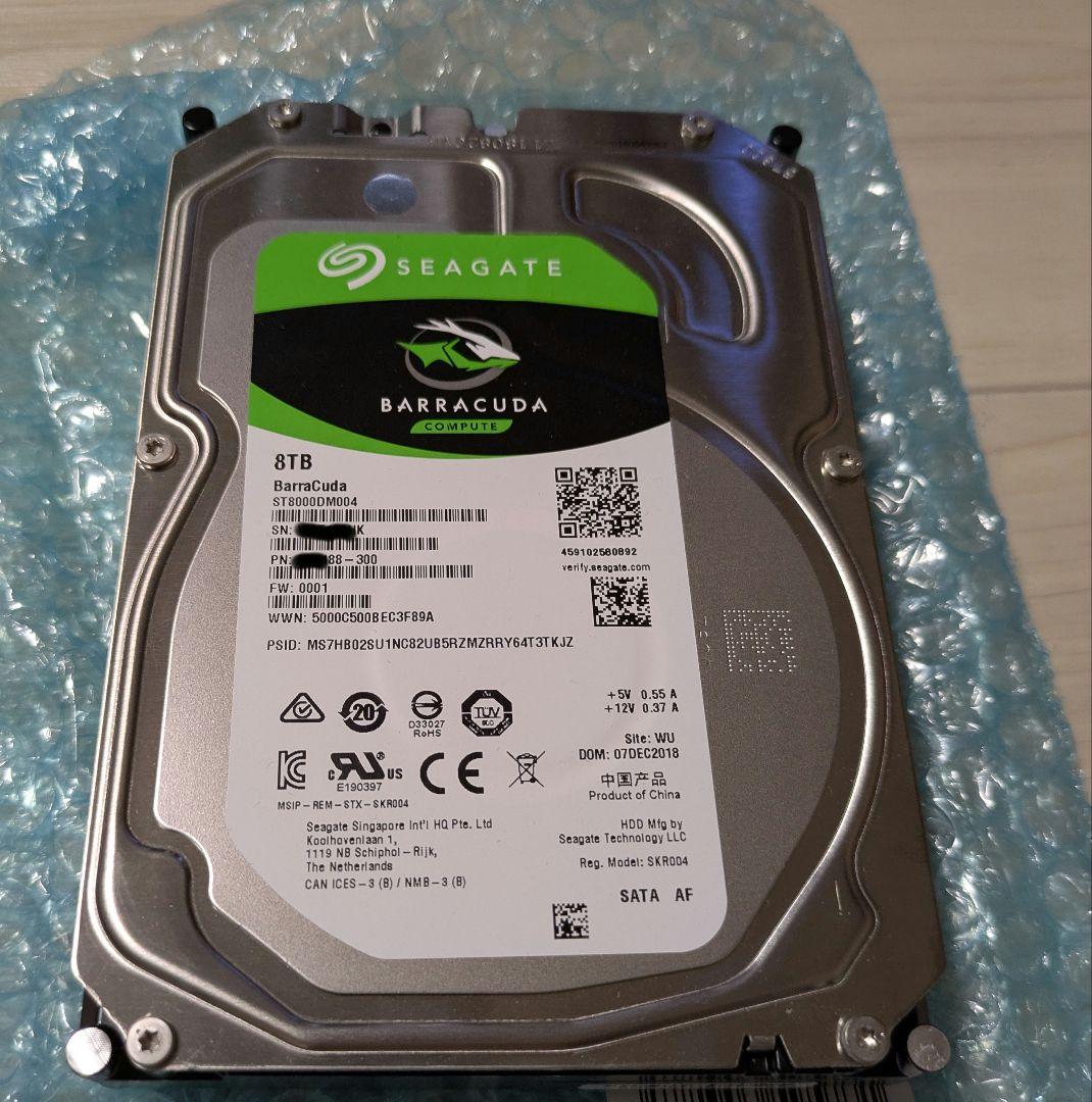 内蔵型ハードディスクドライブ Seagate ST8000DM004 8TB HDD