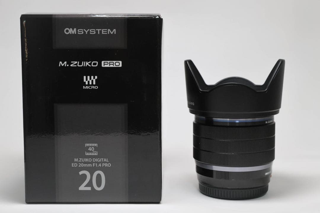 【美品・箱付き】OM SYSTEM M.ZUIKO 20mm F1.4 PRO