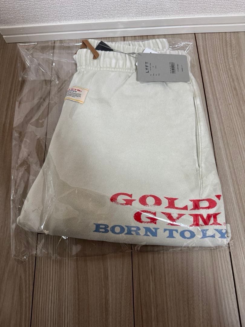 【即完品】LÝFT × GOLD GYM SHORTS アイボリーＭ