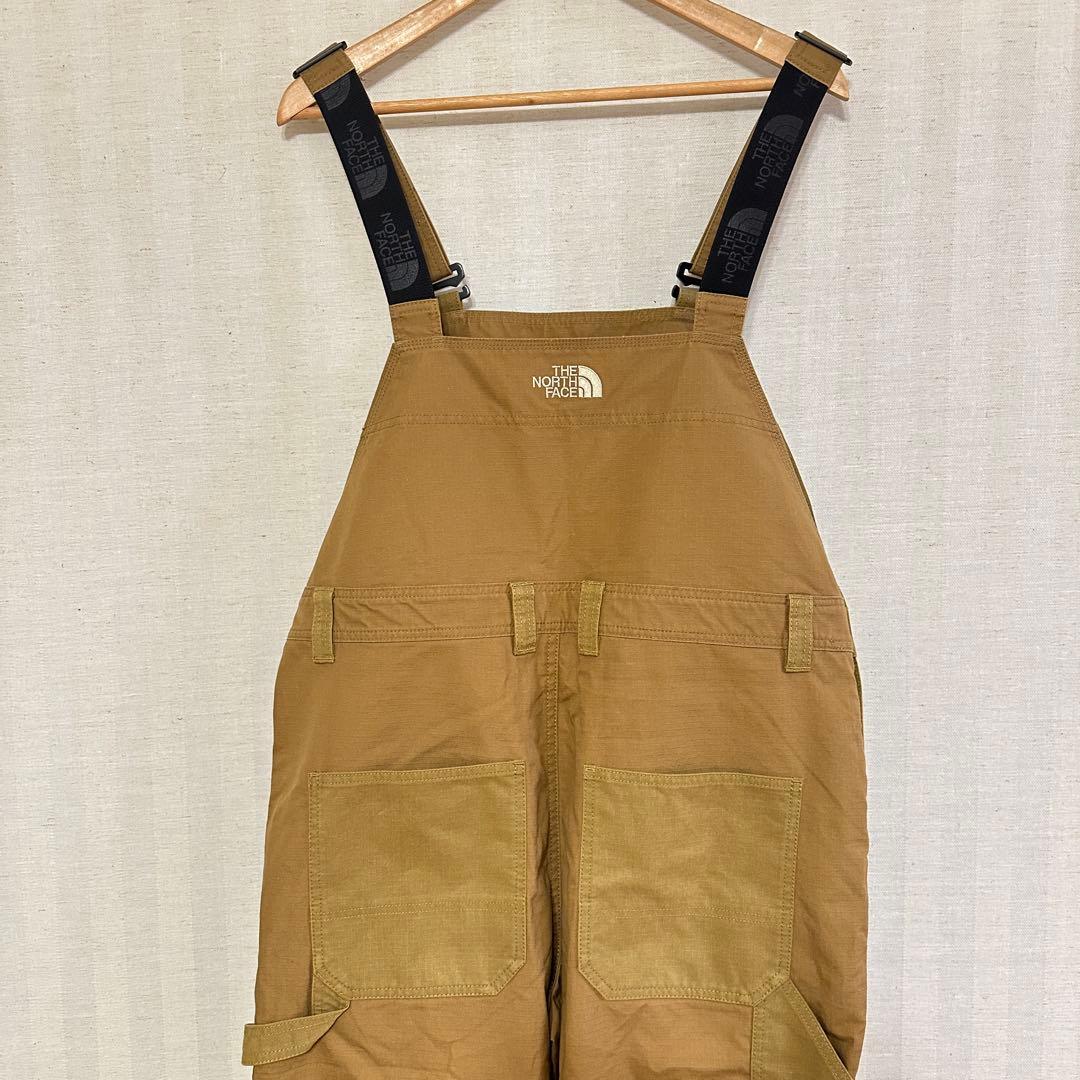 中古THE NORTH FACE ファイヤーフライブラウンオーバーオールLサイズ