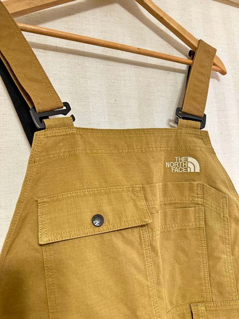 中古THE NORTH FACE ファイヤーフライブラウンオーバーオールLサイズ