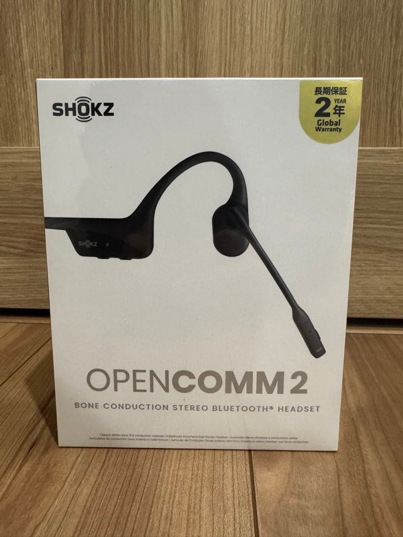 【新品未開封】SHOKZ OPENCOMM2 ブラック　Bluetooth ⑤
