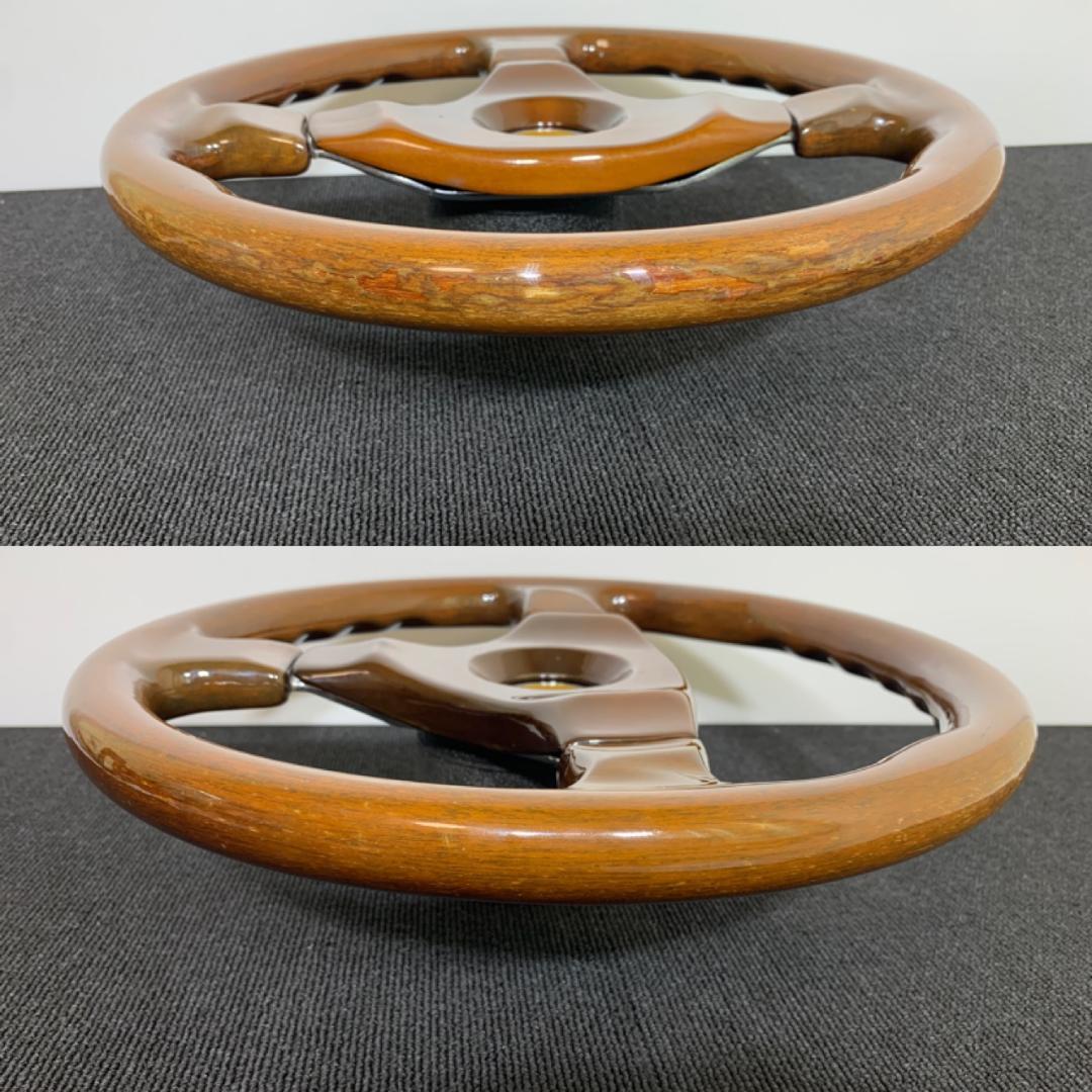 エムズスピード ウッド ステアリング センターパッド ホーンボタン付 希少